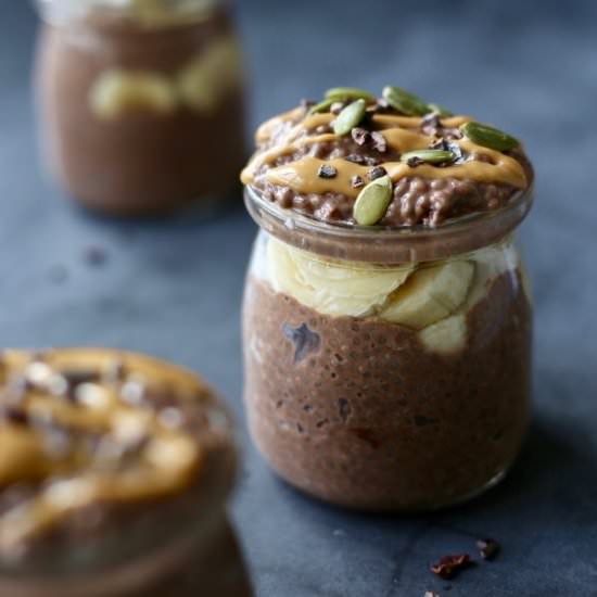 Vegan Chocolate Chia Seed Pudding - Recipe photo by theconscientiouseater