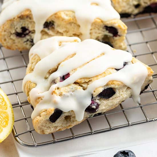 Lemon Blueberry Scones - Recipe photo by bellyfull