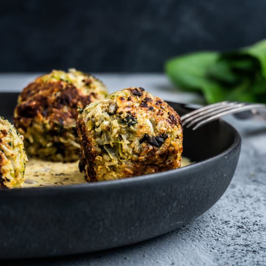 Green Cabbage Arancini Balls - Recipe photo by Lifeandlemons