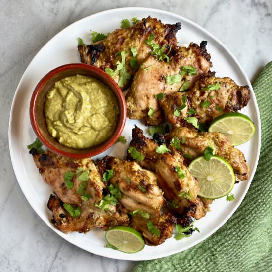 Grilled Cashew Chicken - Recipe photo by thebrookcook.wordpress.com