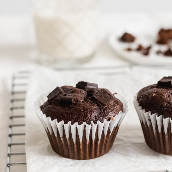 Chocolate Coffee Banana Muffins - Recipe photo by may.eighty.five