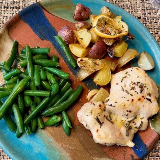 Lemon Chicken Traybake - Recipe photo by janifoodhall