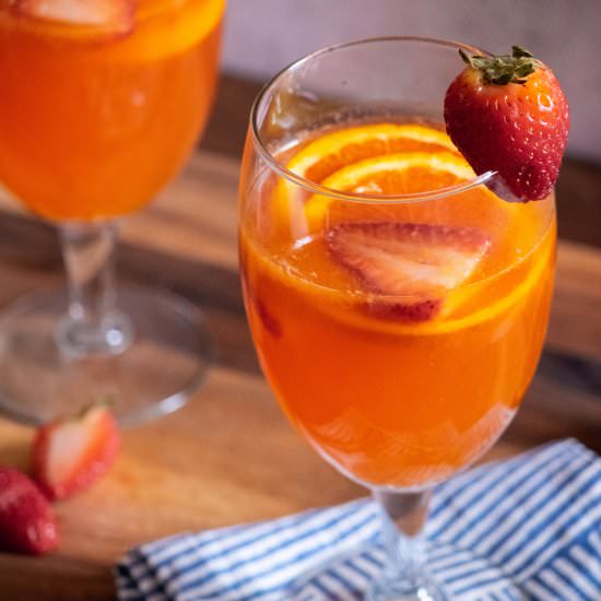 White Wine Sangria - Recipe photo by JawnsICooked