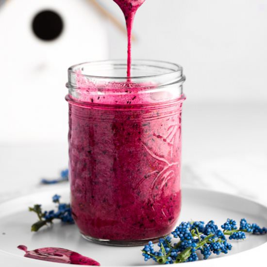 Blueberry Glaze - Recipe photo by The Littlest Crumb