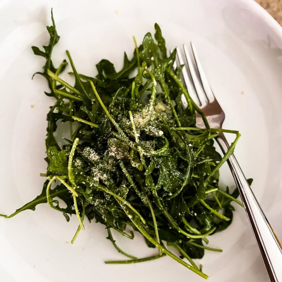 Arugula Salad with Lemon - Recipe photo by Lisa G Cooks