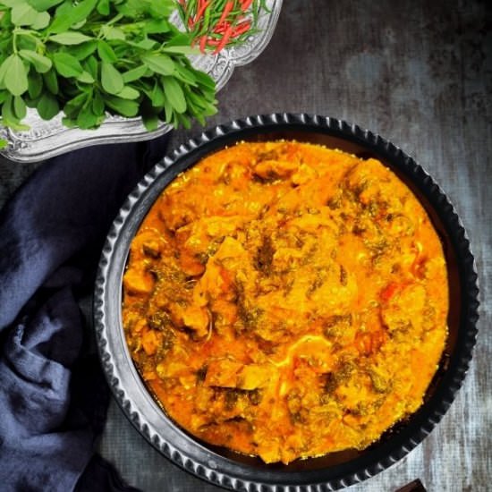 Methi Chicken [Fenugreek Chicken] - Recipe photo by livingsmartandhealthy