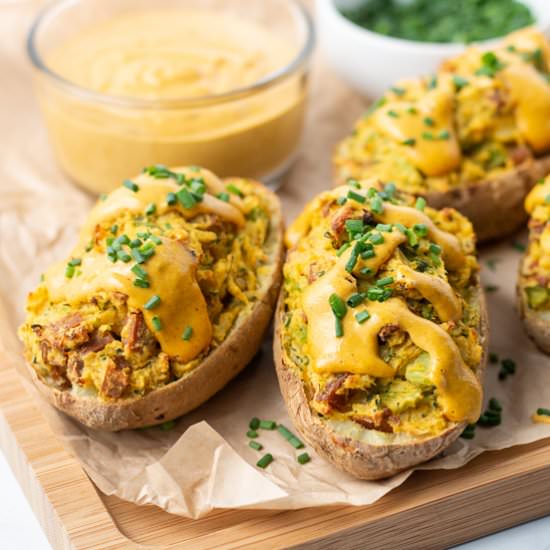 Vegan Twice Baked Potatoes - Recipe photo by aplantifulpath