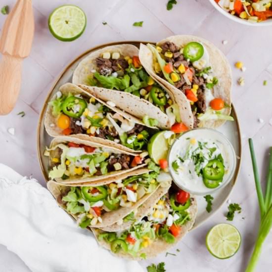 Carne Asada Street Tacos - Recipe photo by apaigeofpositivity