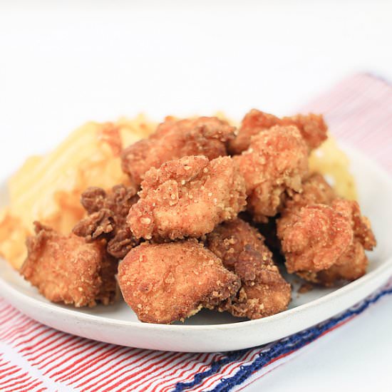 Copycat Chick-fil-A Chicken Nuggets - Recipe photo by Skinny Sweets