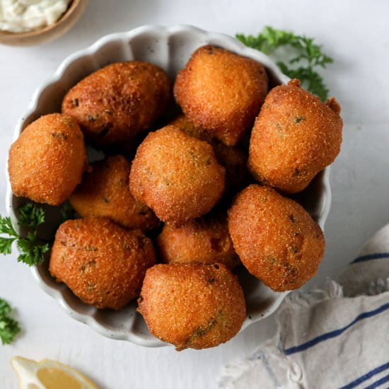 Homemade Hushpuppies - Recipe photo by farmflavor
