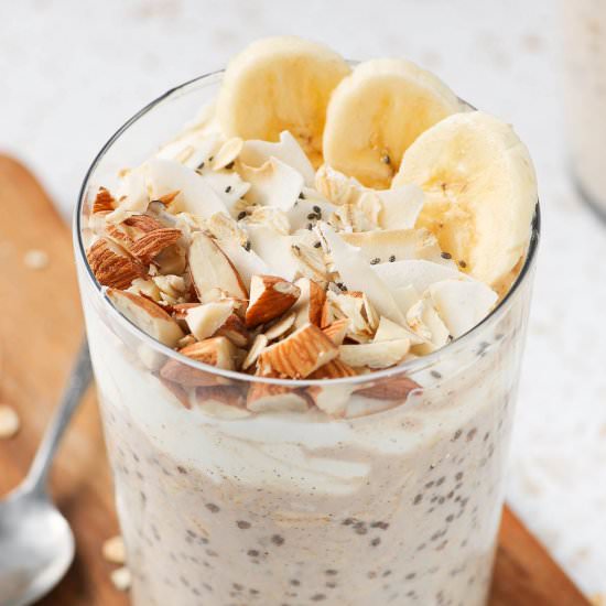 Banana Cinnamon Overnight Oats - Recipe photo by itsnotcomplicatedrecipes