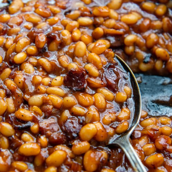 Gluten Free Baked Beans - Recipe photo by MamaGourmand