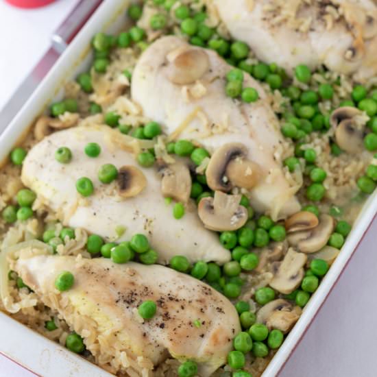 Baked Chicken Brown Rice Casserole - Recipe photo by neilshealthymeals