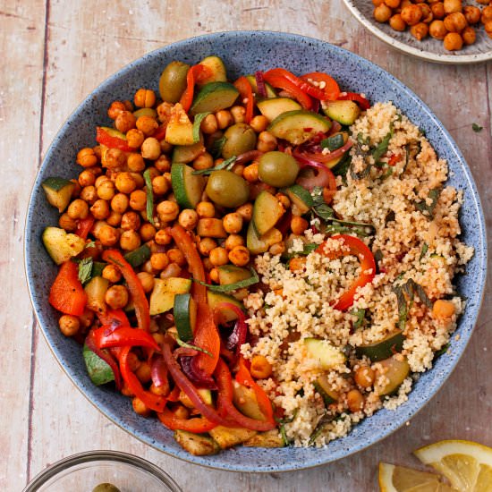 Moroccan Chickpea Salad - Recipe photo by veganwithgusto