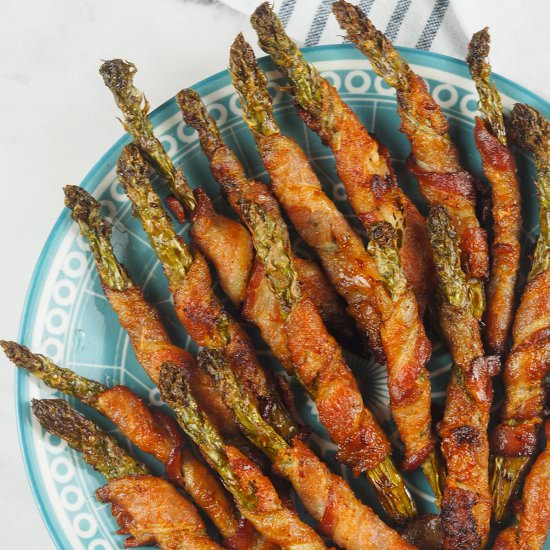 Air Fryer Bacon Asparagus - Recipe photo by Mondayismeatloaf