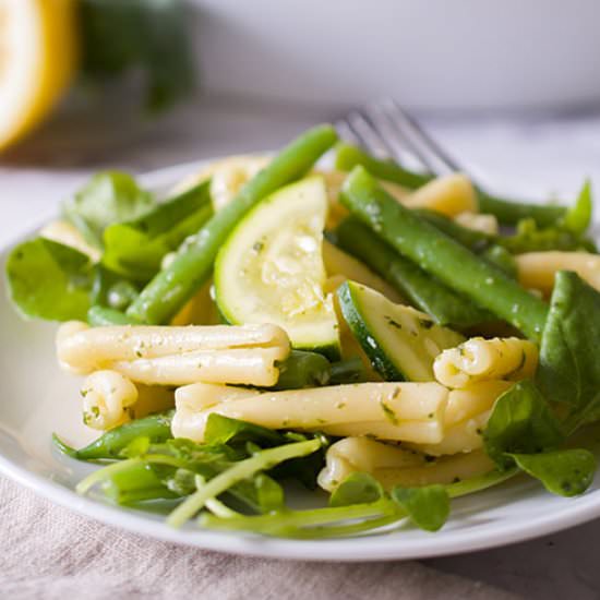 Green Veg Summer Pasta Salad - Recipe photo by sipandsanity