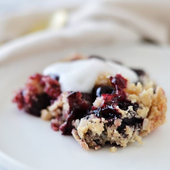 Cherry Crisp - Recipe photo by Lichenpaleolovingaip