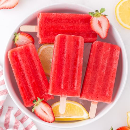 Strawberry Lemonade Popsicles - Recipe photo by simplystacie