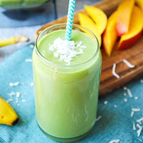 Tropical Island Green Smoothie - Recipe photo by AmeesSavoryDish