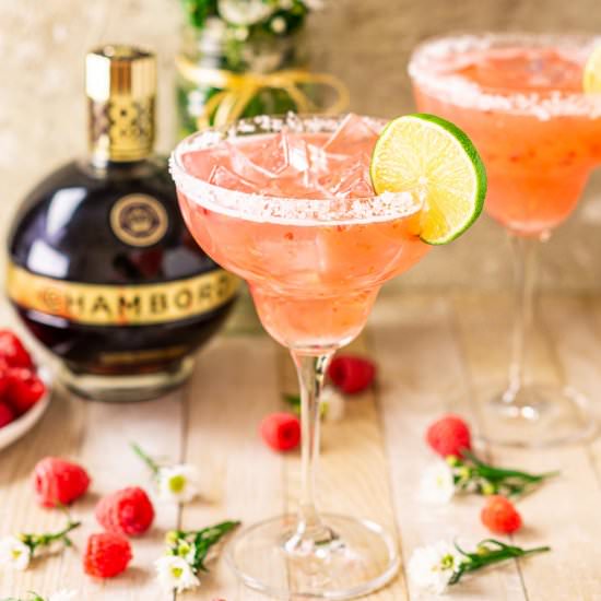 Raspberry Margarita - Recipe photo by Burrata and Bubbles