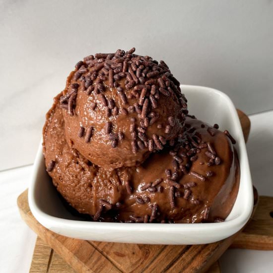 Chocolate Banana Avocado Ice Cream - Recipe photo by frozen_bananas_