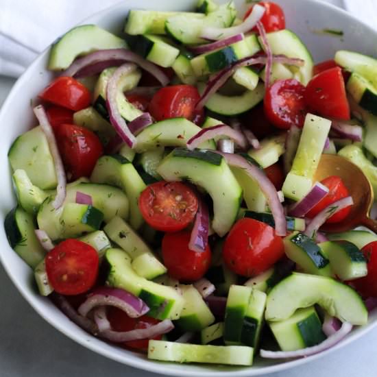 Cucumber and Dill Salad - Recipe photo by My Life After Dairy