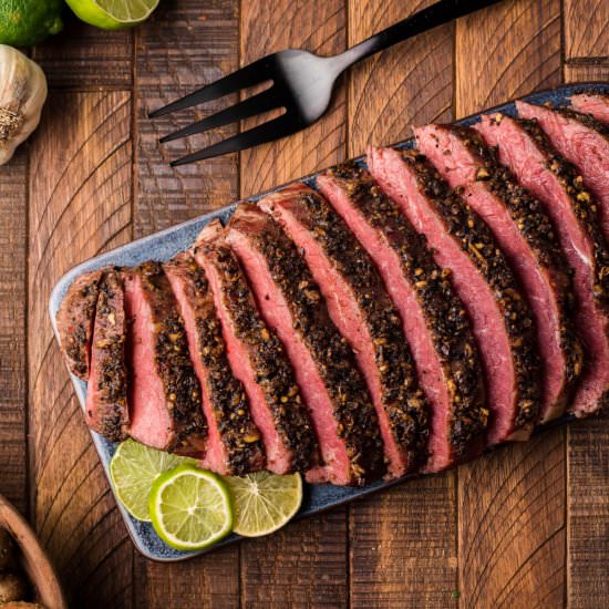 Smoked Flank Steak - Recipe photo by BBQing With The Nolands