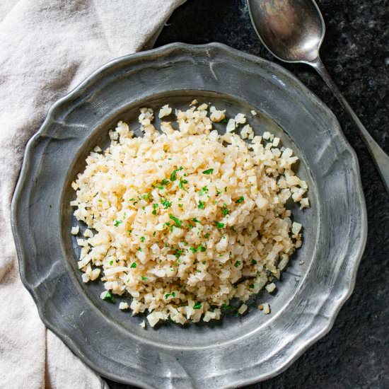 Homemade Cauliflower Rice - Recipe photo by Rad Foodie