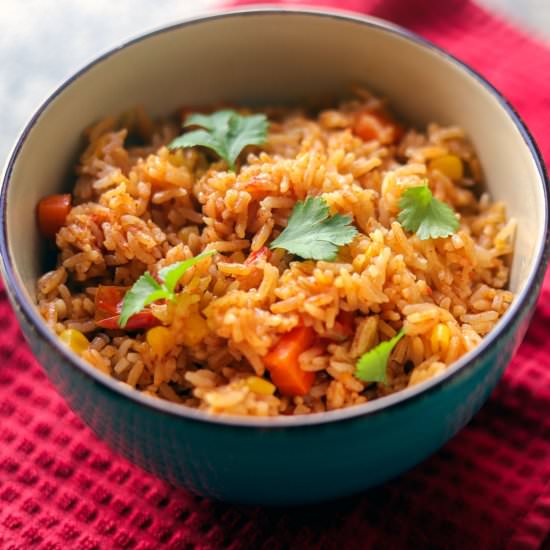 Instant Pot Mexican Rice - Recipe photo by HIldaskitchenblog