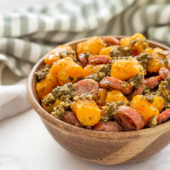Sheet Pan Sausage and Gnocchi - Recipe photo by dhoman