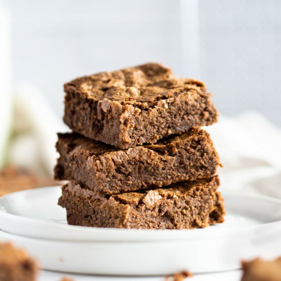 Keto Gluten Free Fudge Brownies - Recipe photo by fitandfull
