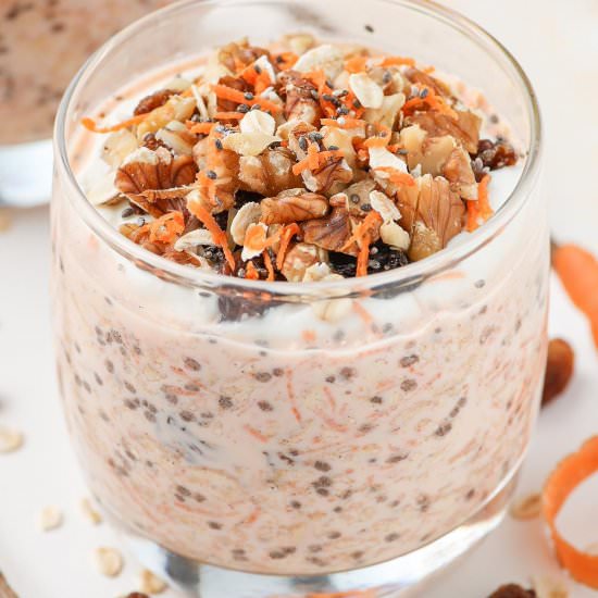 Carrot Cake Overnight Oats - Recipe photo by itsnotcomplicatedrecipes