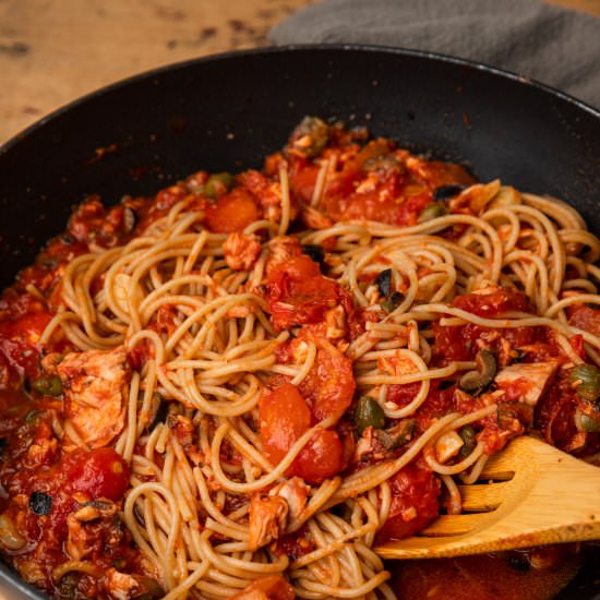 Tuna Anchovy Pasta - Recipe photo by everylittlecrumb