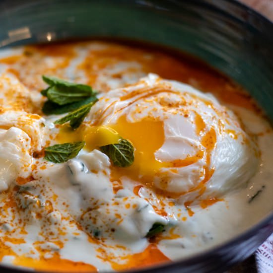 Cilbir – Turkish Breakfast Eggs - Recipe photo by Cooking Gorgeous