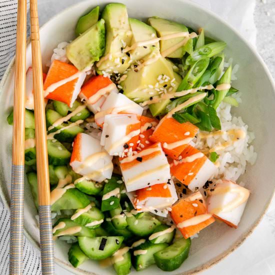 California Roll in a Bowl - Recipe photo by ToSimplyInspire
