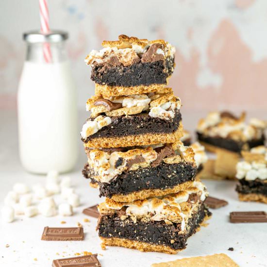 S'mores Brownies - Recipe photo by bunsenburnerbakery