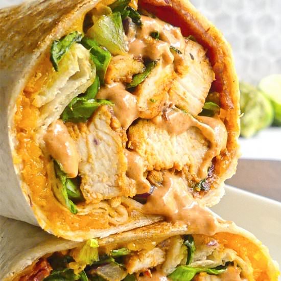 Easy Chipotle Chicken Wrap - Recipe photo by kidtestedrecipes