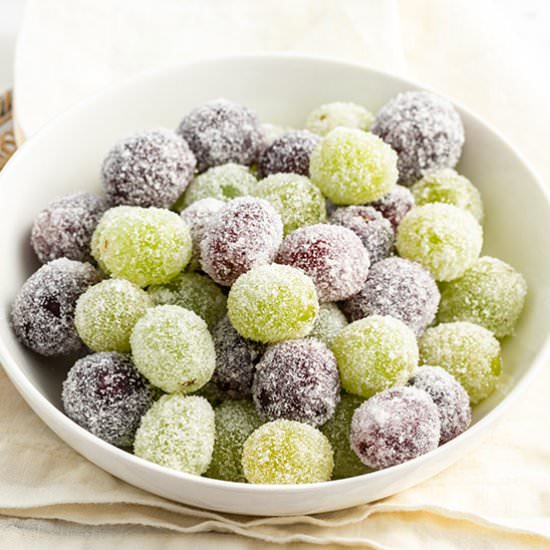 Sugared Prosecco Grapes - Recipe photo by bellyfull