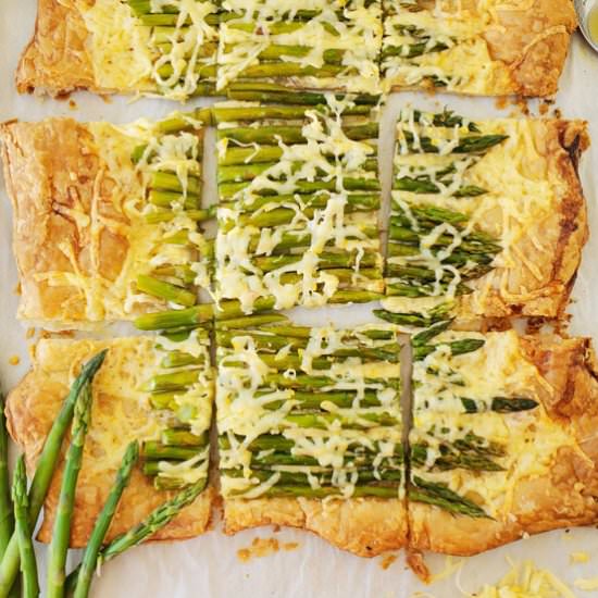 Easy Asparagus Tart - Recipe photo by AmysNutritionKitchen