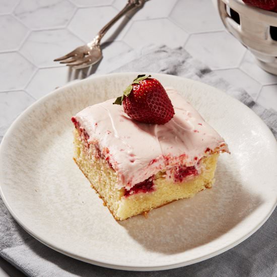 Strawberry Poke Cake - Recipe photo by Barbara Curry