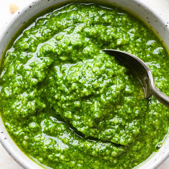 Homemade Basil Pesto - Recipe photo by nyssas_kitchen