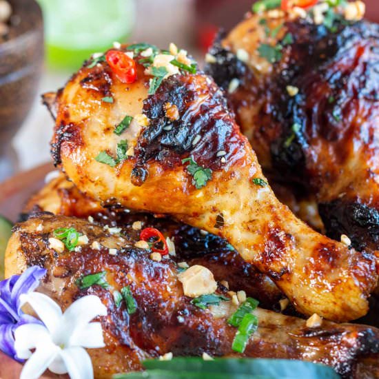 Air Fryer Crispy Curry Chicken Legs - Recipe photo by Healthy World Cuisine