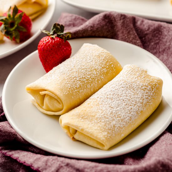 cheese blintzes - Recipe photo by freshaprilflours