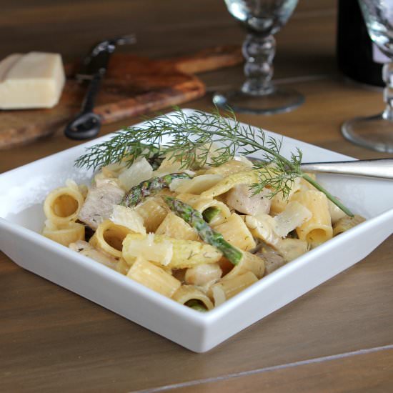 Creamy Tuna Pasta with Asparagus - Recipe photo by glutenfreealchemist