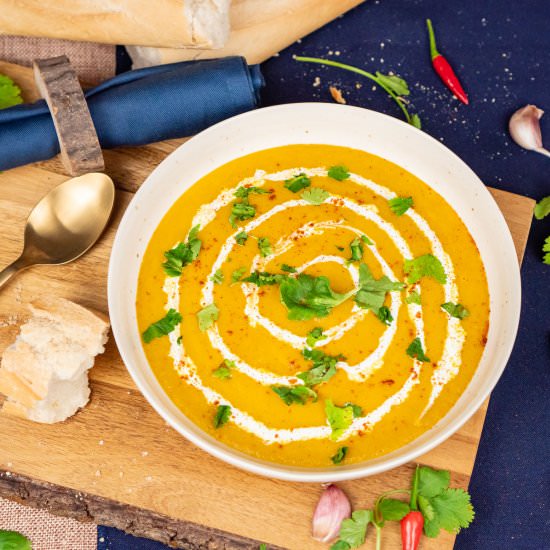 Carrot and Coriander Soup - Recipe photo by Flawless Food