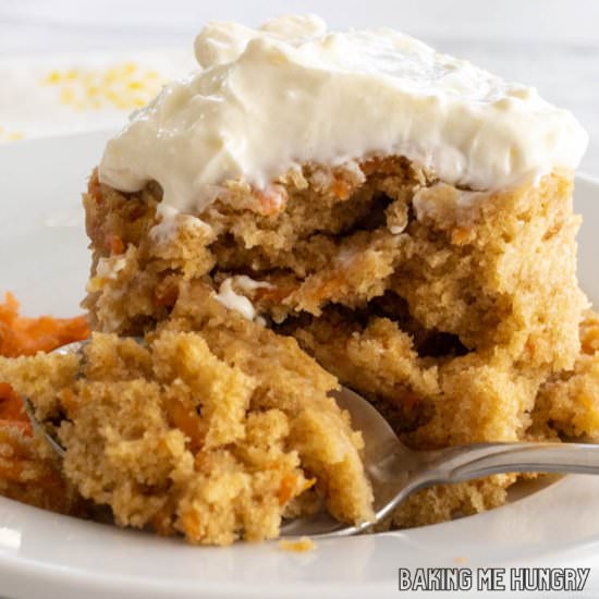 Carrot Mug Cake - Recipe photo by baking me hungry