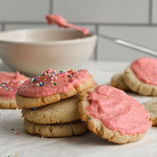 Soft Almond Flour Sugar Cookies - Recipe photo by nourishedbynic