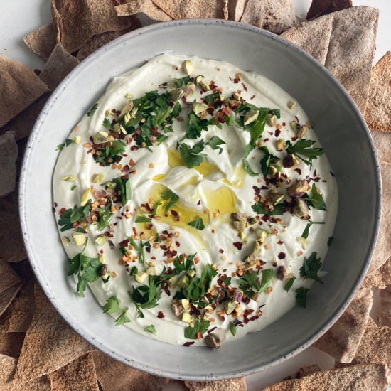 Whipped Feta Dip - Recipe photo by the_wellness_walnut