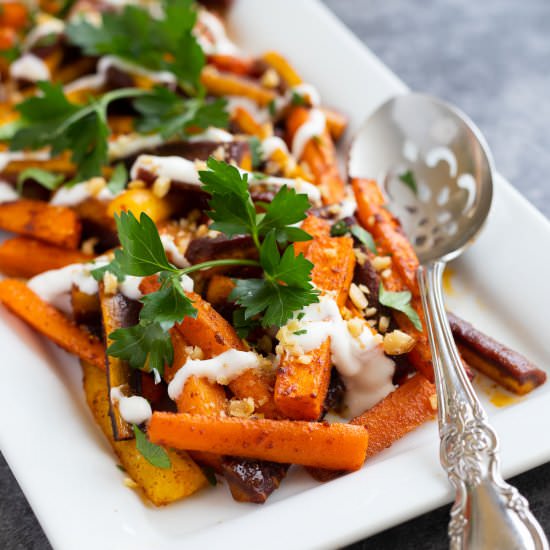 Spice Roasted Carrots - Recipe photo by Parsley and Parm