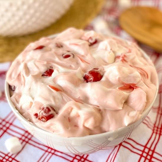 Cherry Cheesecake Marshmallow Fluff - Recipe photo by Whiskfulcooking